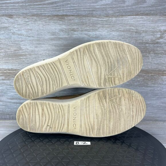 Vionic Women's Magnolia Lois Tan Leather Ankle Boot Size 8 - Picture 10 of 11